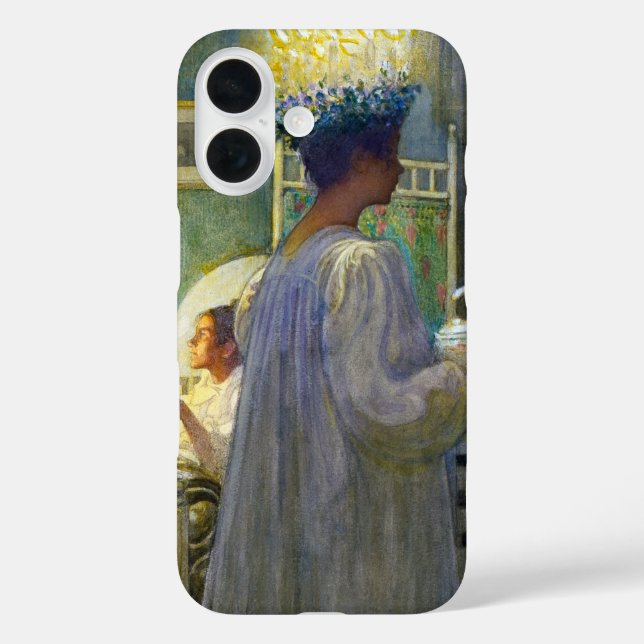 Coques Case-Mate iPhone Noël matin, Fête de Saint Lucy (Verso)