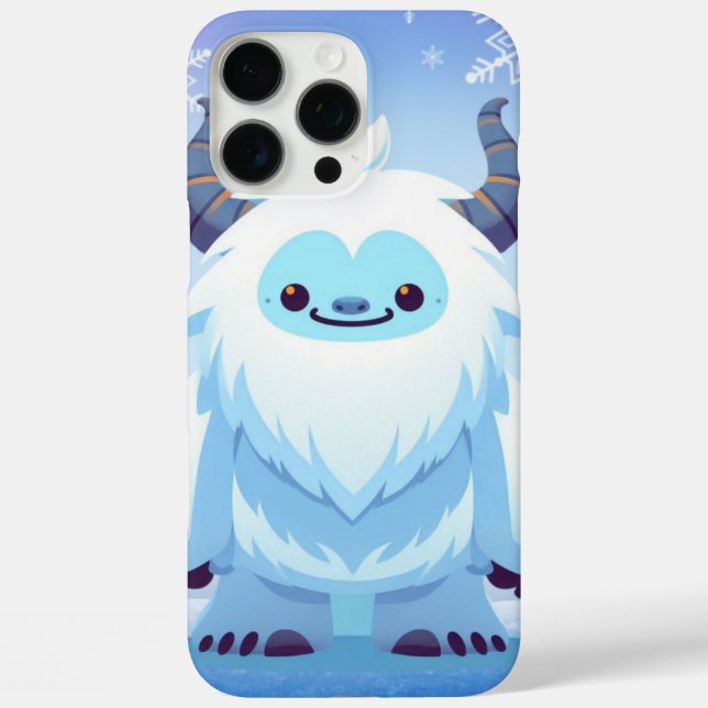 Coques Case-Mate iPhone Noël mignon/yeti d'hiver (Verso)