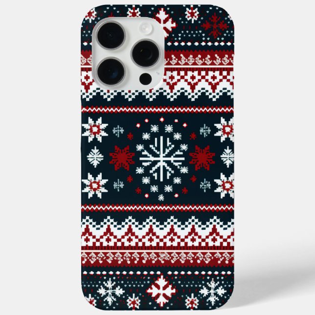 Coques Case-Mate iPhone Noël Motif doux et moche (Verso)