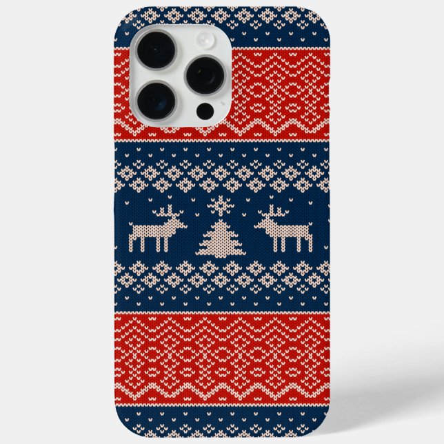 Coques Case-Mate iPhone Noël Motif doux et moche (Verso)