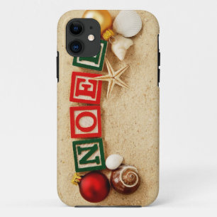 Coque iPhone 11 Noël Noel à la plage