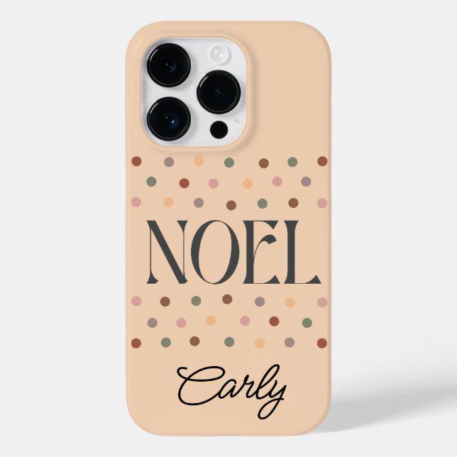 Coques Case-Mate iPhone Noël NOEL Boho Beige (Verso)