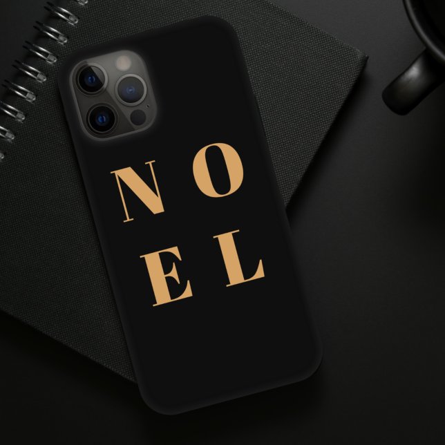 Coques Case-Mate iPhone Noel noir et or | Noël tendance et élégant (Créateur téléchargé)