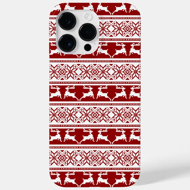 Coques Case-Mate iPhone Noël nordique Renne scandinave (Verso)