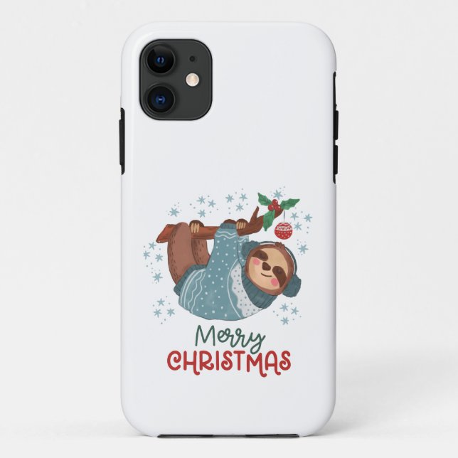 Coques Case-Mate iPhone Noël Paresseux Paresseux  (Dos)