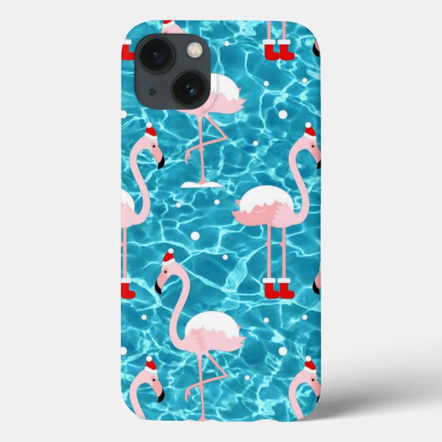 Coques Case-Mate iPhone Noël père Noël flamant (Verso)