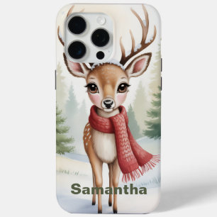 Coque Case-Mate iPhone Noël personnalisé Woodland, Farmhouse Xmas,