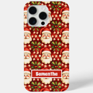 Coque Case-Mate iPhone Noël rétro vintage Santa Claus et Bows