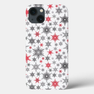 Case-Mate iPhone Case Noël, rouge, blanc, flocons de neige, hiver, Nouve