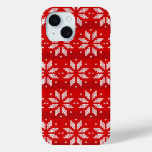 Coque Case-Mate iPhone Noël Rouge Blanc Vacances Vacances Knit Flèches ne