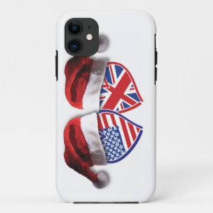 Coque Case-Mate iPhone Noël Royaume-Uni USA Chauffages patriotiques