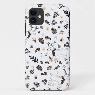 Case-Mate iPhone Case Noël Vacances Oh Deer Reindeer SeamlessPatte