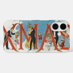 Coques iPhone 16 Noël victorien vintage, une joyeuse fête de Noël