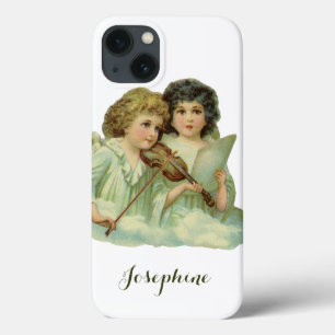 Etui iPhone Case-Mate Noël vintage, musique d'anges victoriens au violon
