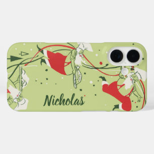 Coque Pour iPhone 16 Noël vintage, Père Noël chef avec dîner
