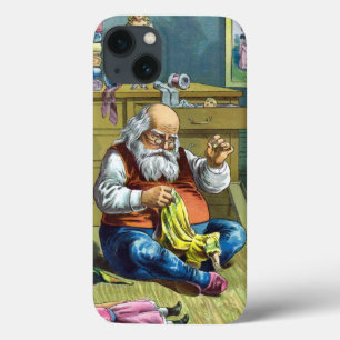 Etui iPhone Case-Mate Noël Vintage, Père Noël Fabriquant Des Poupées De
