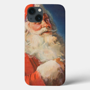 Coque Case-Mate iPhone Noël vintage, Père Noël Liste des gentils et des m