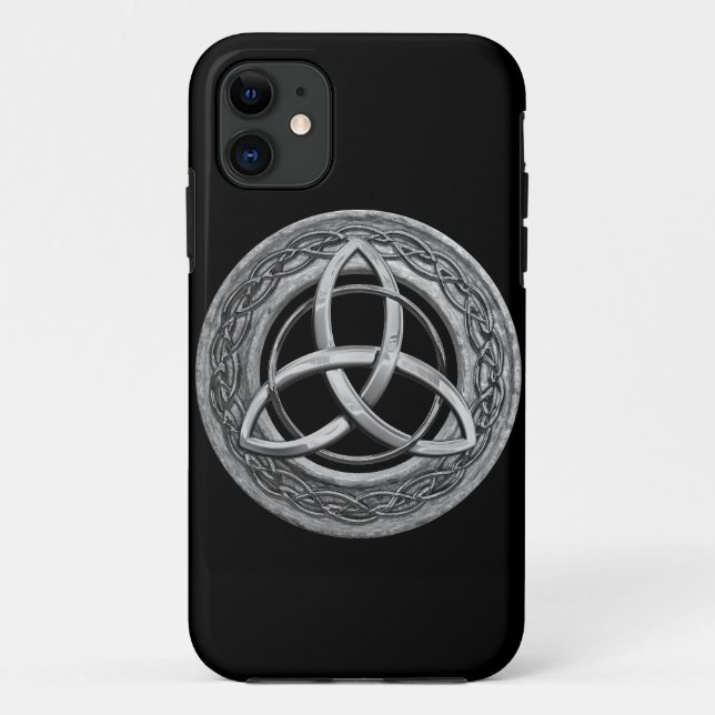 Coques Case-Mate iPhone Noeud celtique de trinité en métal (Dos)