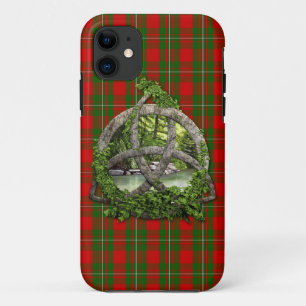 Coque Case-Mate iPhone Noeud de trinité et tartan celtiques de MacGregor