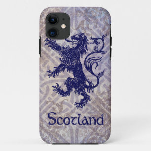 Coque Case-Mate iPhone Noeud effréné écossais de Celtic de bleu marine