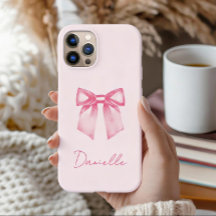 Nœud rose élégant moderne personnalisé