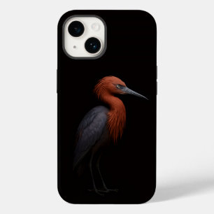 Coque Case-Mate iPhone Noir 4 Luxe iPhone 14 Mate, Aigrette roussâtre
