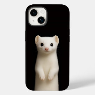 Coque Case-Mate iPhone Noir 4 Luxe iPhone 14 Mate, Hermine Élégante