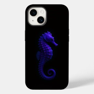 Coque Case-Mate iPhone Noir 4 Luxe iPhone 14 Mate, Hippocampe Violet