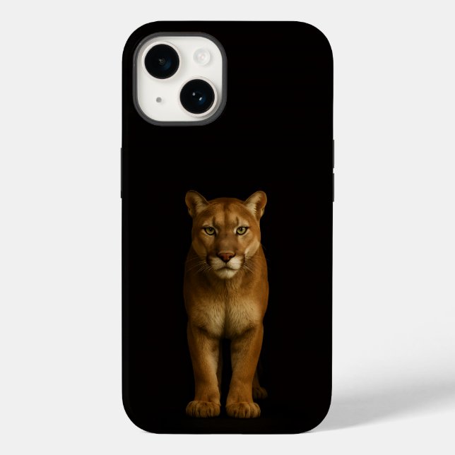 Coques Case-Mate iPhone Noir 4 Luxe iPhone 14 Mate, Puma Prime Silencieux (Verso)
