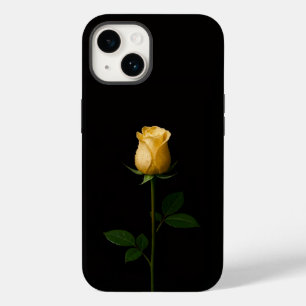 Coque Case-Mate iPhone Noir 4 Luxe iPhone 14 Mate, Rose Jaune Ensoleillé