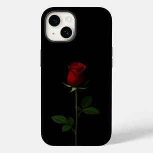 Coque Case-Mate iPhone Noir 4 Luxe iPhone 14 Mate, Rose Rouge Velours