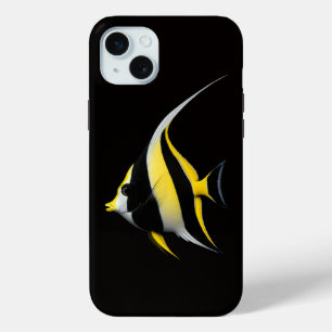Coque Case-Mate iPhone Noir 4 Luxe iPhone 15 Plus, Poisson-ange royal