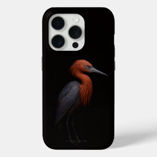 Coque Case-Mate iPhone Noir 4 Luxe iPhone 15 Pro Mate, Aigrette Roussâtre