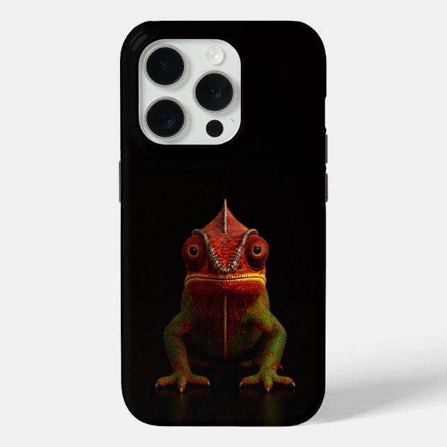 Coques Case-Mate iPhone Noir 4 Luxe iPhone 15 Pro Mate, Caméléon Panther (Verso)