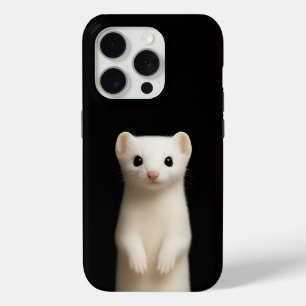 Coque Case-Mate iPhone Noir 4 Luxe iPhone 15 Pro Mate, Élégante Hermine