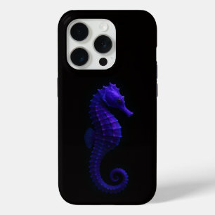 Coque Case-Mate iPhone Noir 4 Luxe iPhone 15 Pro Mate, Hippocampe Violet