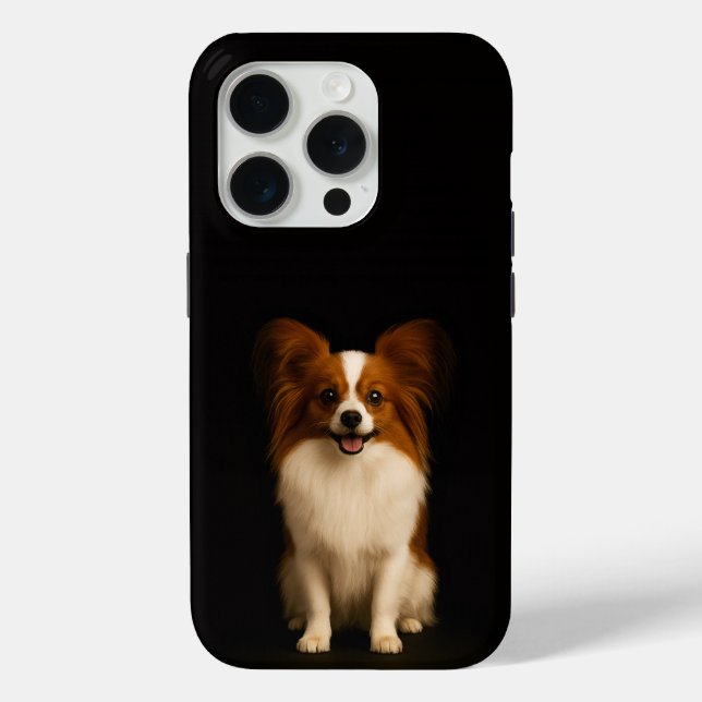 Coques Case-Mate iPhone Noir 4 Luxe iPhone 15 Pro Mate Papillon Raffiné (Verso)