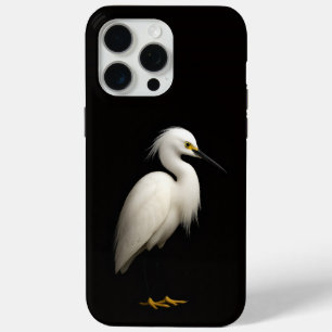 Coque Case-Mate iPhone Noir 4 Luxe iPhone 15 Pro Max, Aigrette neigeuse
