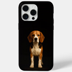 Coque Case-Mate iPhone Noir 4 Luxe iPhone 15 Pro Max, Beagle Gentil