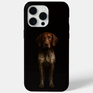 Coque Case-Mate iPhone Noir 4 Luxe iPhone 15 Pro Max, chien Braque allema