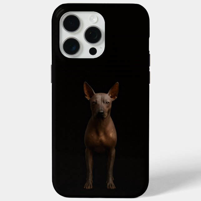 Coques Case-Mate iPhone Noir 4 Luxe iPhone 15 Pro Max, Chien Pila Argentin (Verso)