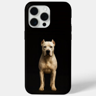 Coque Case-Mate iPhone Noir 4 Luxe iPhone 15 Pro Max Dogo Argentino Gras