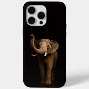 Coque Case-Mate iPhone Noir 4 Luxe iPhone 15 Pro Max, Éléphant Puissant