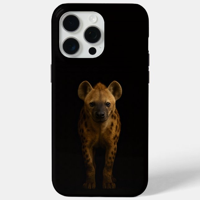 Coques Case-Mate iPhone Noir 4 Luxe iPhone 15 Pro Max, Hyène tachetée sauv (Verso)