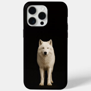 Coque Case-Mate iPhone Noir 4 Luxe iPhone 15 Pro Max, Loup Arctique Ivoir