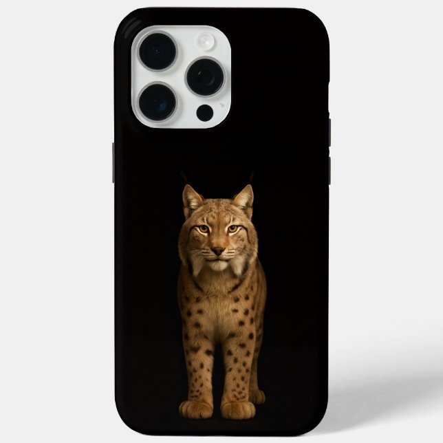 Coques Case-Mate iPhone Noir 4 Luxe iPhone 15 Pro Max, Lynx Silencieux (Verso)