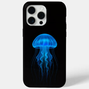 Coque Case-Mate iPhone Noir 4 Luxe iPhone 15 Pro Max, Méduse Bleue
