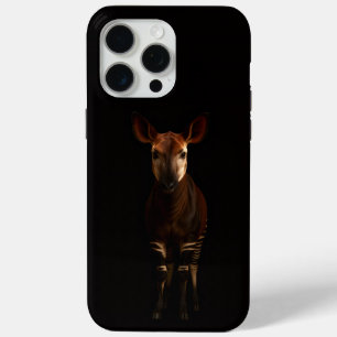 Coque Case-Mate iPhone Noir 4 Luxe iPhone 15 Pro Max, Okapi de la Forêt