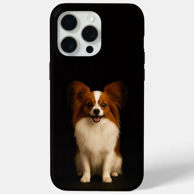 Coques Case-Mate iPhone Noir 4 Luxe iPhone 15 Pro Max, Papillon Raffiné (Verso)