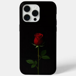 Coque Case-Mate iPhone Noir 4 Luxe iPhone 15 Pro Max, Rose Rouge Velours
